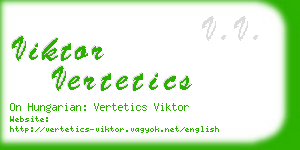 viktor vertetics business card